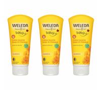 3 X Weleda Baby Calendula Shampooing & Body Wash 200ml,