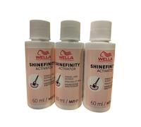 3 X Wella Shinefinity Glaze Activator Bouteille 2% 60 Ml