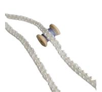 3 Yard White Pearl Beaded Lace Trim Ribbon Fabric Clothes Decoration Wedding Dress Collar Sleeve Applique DIY Crafts(Color 3)