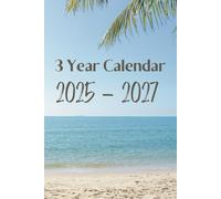 3 Year Calendar 2025-2027: Monthly With Birthdays and US Holidays, Will fit in your purse 9" X 6", Personal or Work Organization, Time management