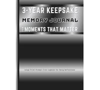 3-Year Keepsake Memory Journal for Moments that Matter: Large Print No Prompt Logbook for Daily Reflections (Grey)