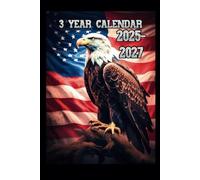 3 Year Monthly Calendar 2025-2027: With Birthdays and US Holidays, will fit in your purse 6X9, Personal or Work organization and Time management