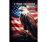 3 Year Monthly Calendar 2025-2027: With Birthdays and US Holidays, will fit in your purse 6X9, Personal or Work organization and Time management