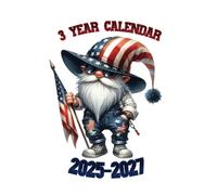 3 Year Monthly Calendar 2025-2027: With Birthdays and US Holidays, will fit in your purse 6X9, Personal or Work organization and time management