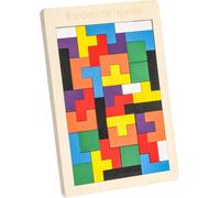 3 Year Old Children's Puzzle,Wooden Puzzle Toy with 40 Pieces,IQ Mental Puzzle,Educational Puzzle Toy,Tangram Suitable for 4,5,6 and 7 Year Old Children
