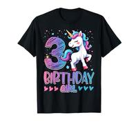 3 Year Old Unicorn Gifts for Girls 3rd Birthday Girl Party T-Shirt