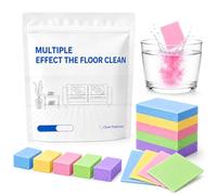 30/100/200/300/500 Pièces Pastilles Nettoyantes Multi-Effets pour Sols, Nettoyant Multi-Surfaces, Utilisation Pratique, Concentré pour Parquet, Carrelage, Stratifié (Couleurs mélangées, 200PCS)