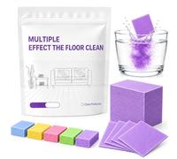 30/100/200/300/500 Pièces Pastilles Nettoyantes Multi-Effets pour Sols, Nettoyant Multi-Surfaces, Utilisation Pratique, Concentré pour Parquet, Carrelage, Stratifié (Violet, 30PCS)
