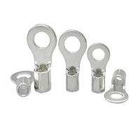 30-100PCS Non Insulated Ring Terminals Use For Cable 6-16mm² Electric Wire Connector Pure Copper Crimp Termminals RNB8/14-5/6/10(RNB14-8,50PCS)