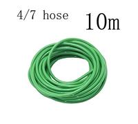 30-10m 4/7 8/11mm Tuyau en plastique vert Tuyau d'irrigation de jardin 1/4quot; 3/8" Conduite d'eau flexible en PVC for l'arrosage et l'irrigation(4I7 Hose x10m)