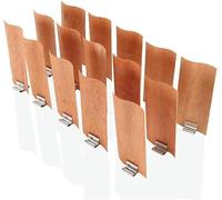 30-120 * 20mm S Mèches en Bois Grandes Mèches en Bois pour La Fabrication De Bougies avec des Mèches en Métal Mèches en Bois Craquelées Bougies De Soja sans Fumée, 20mm*70mm, 10PCS