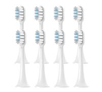 30/20/16/12 pièces. Compatible for XIAOMI T302/T301/T501 têtes de brosse à dents de remplacement brosse à dents sous vide électrique têtes de brosse à poils adulte(T302 White Blue-8PCS)