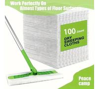 30/200 pièces de papier dépoussiéreur jetable ménage dépoussiérage tissu électrostatique vadrouille tampon carrelage sol nettoyage fournitures 60PCS