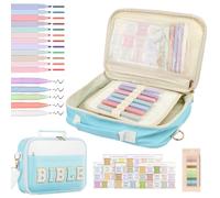 30*23*6CM Housse de Protection pour Bible, Housse pour La Bible Etui de Protection Bible Couverture Bible Femme Couverture de Bible pour Femme Cadeaux Chrétiens pour Femmes, Hommes, Filles (bleu, 01)