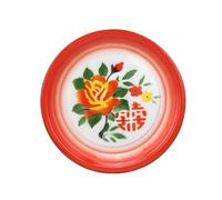 30/36 Fruit Plates Ancient Chinese Aristocratic Tea Tray Household Pure Handicraft Enamel Stainless Steel(02 36CM)