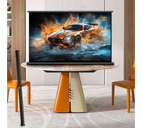 30 40 Pouces Écran De Projection Autoportant Portable | Retractable Ecran Projecteur Intérieur Extérieur Pour Bureau École Réunion Home Cinéma(50inch-16:9)