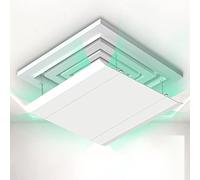 30/45/60Cm Déflecteur De Climatiseur Carré À Angle De Hauteur Réglable Aide Au Refroidissement/Chauffage De La Circulation De L'air, Facile À Installer, Pour Espace Public De Bureau
