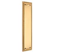 30,5 cm Heavy Duty Laiton poli solide forgé Laiton Style géorgien plaque de pression du doigt NEUF