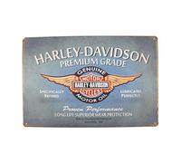 30,5 x 20,3 cm Pub, barre, boissons, Bière Série Décoration murale à suspendre plaque Boîte en métal, Métal, HARLEY DAVIDSON PREMIUM GRADE, 8 x 12