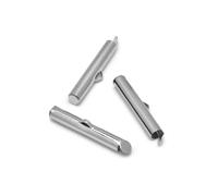 30-50 pièces Embouts à sertir Tubes de fermoir à extrémité coulissante Connecteurs de bracelet à bricoler soi-même Résultats de métier à tisser pour la fabrication de bijoux de collier de bracelet-a