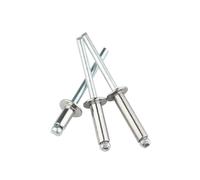30-50pcs M4 .8 Pop Rivets Tête De Dôme En Aluminium Tige En Acier Aveugle Mandrin D'échappement Tirer Clou Rebite(20mm)