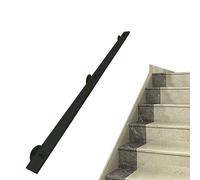 30-600cm Main Courante pour Escaliers, Escaliers en Fer Forgé Noir Garde-corps pour Intérieur Extérieur Montage Mural Rampe Mains Courantes Kit Complet, Style Industriel Moderne ( Size : 330cm )
