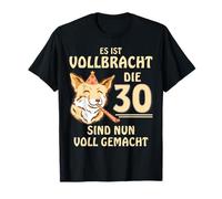 30 ANNIVERSAIRE TRENTE RENARD drôle 30 ANNIVERSAIRE T-Shirt