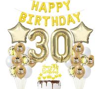 30 ans Anniversaire Femme Déco Ballon 30 ans Anniversaire Décoration Or 30 ans Fête Décoration Champagne Or 30 Anniversaire ballon Homme Femme Décoration Anniversaire 30 ans Ballon 30 ans Or