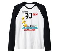 30 Ans pour Mes 30 Ans Les Autographes des Meilleurs Manche Raglan