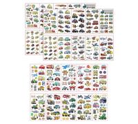 30 Autocollants De Tatouage Pour Enfants, Autocollants De Tatouage De Transport, Autocollants Décoratifs Auto-Adhésifs Diy, Autocollants De Dessins Animés Créatifs, Autocollants Intéressants