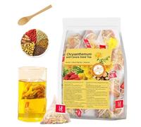 30 Bags Chicory and Gardenia Tea, Chrysanthemum and Cassia Seed Tea, Supports Kidney & Liver Health, 8 Ingredients Including Chrysanthemum and Goji Berries (5gx30bags) (1PCS (30Bags))