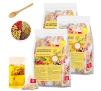 30 Bags Chicory and Gardenia Tea, Chrysanthemum and Cassia Seed Tea, Supports Kidney & Liver Health, 8 Ingredients Including Chrysanthemum and Goji Berries (5gx30bags) (3PCS (90Bags))