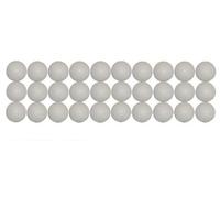 30 Balles Baby Foot Liège Blanches (30) - Bonzini