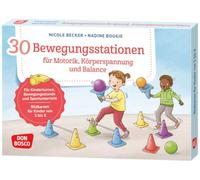 30 Bewegungsstationen für Motorik, Körperspannung und Balance. Bildkarten für Kinder von 3 bis 8: Für Kinderturnen, Bewegungsstunde und Sportunterricht. Abwechslungsreiche Sport-Übungen für Kinder
