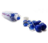 30 Billes mélange créatif Bleu - Billes en Verre Opaque et Translucide 16 mm