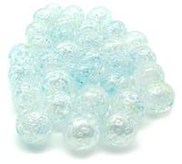 30 Billes Pépites Bleu - Bille en Verre à Collectionner (14 mm, Bleu)