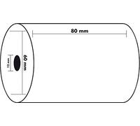 30 Bobines de caisse 80 x 60 X 12 mm Papier thermique pour Caisses Enregistreuse rouleau de papier Thermique ECONOMIQUE pour ticket reçu de caisse et imprimante thermique univers graphique UGR07