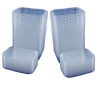 30 boîtes de conservation avec couvercle universel pour Budget Hobby Artisanat en plastique transparent, rectangulaires 120 x 90 x 45 mm, capacité de 280 ml