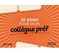 30 bons pour mon collègue préféré: Cadeau original pour collègues : 30 bons à utiliser tout au long de l’année ! Offrez un cadeau boosteur de bonne ... secret santa ou juste pour faire plaisir.