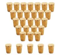 30 bouchons en liège coniques en bois pour vin, bouchons en liège réutilisables pour sceller les bouteilles, pour bar, bricolage, accessoires de cuisine (22x17x35 mm)