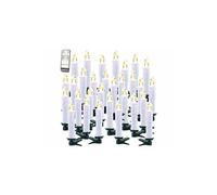 Lunartec 30 bougies LED sans fil avec télécommande XMS-35.r - Blanc
