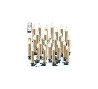 Lunartec : 30 bougies LED sans fil avec télécommande XMS-35.r - Doré G