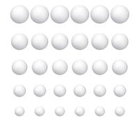 30 boules en mousse, boules en mousse pour décoration de mariage, accessoires en argile pour bricolage, boules artisanales, décoration artistique, accessoires en argile peinte.
