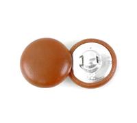 30 boutons en cuir de tailles assorties (11-32 mm) - Couture DIY pour sacs, manteaux, coupe-vent, canapés,Caramel,20 mm