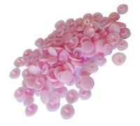 30 Boutons Pressions en Plastique Coloris Rose Clair 12 mm
