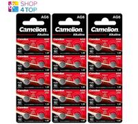 30 CAMELION LR921 PILES ALCALINES LR69 371 SANS MERCURE 1.5V 10BL EXP 2028 NEUF