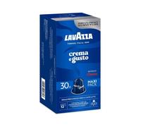 30 CAPSULES DE CAFÉ CREMA & GUSTO CLASSICO NESPRESSO EN ALUMINIUM - LAVAZZA - 100% ITALIEN.