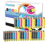 30 cartouche jet d'encre Jumao 29XL compatibles pour Epson ExpressionHome XP245 +Fluo offert