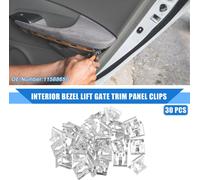 30 Clips De Garniture Intérieure De Panneau De Hayon De Porte Arrière Compatibles pour Buick Cascada 2016-2019 Pour Silverado 1500 1999-2020, En Métal Durable De Couleur Argentée