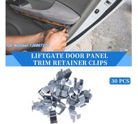 30 Clips De Retenue De Garniture De Panneau De Porte De Hayon Compatibles pour Volkswagen R32 08, En Métal Durable De Couleur Argentée, Clip De Ressort De Carrosserie Polyvalent